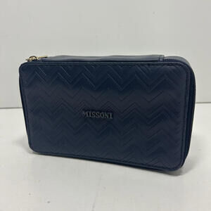 MISSONI Exclusively for Delta One Blue Toiletry Travel Bag Case